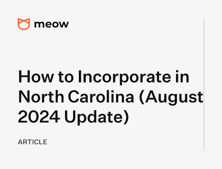 How to Incorporate in North Carolina (August 2024 Update)