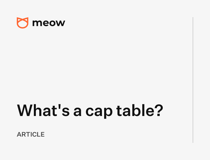 What's a cap table?