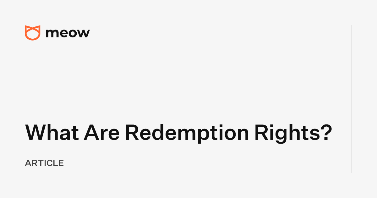What Are Redemption Rights?